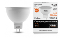 Лампа LED MR16 7Вт 230В GU5.3 2700К 530Лм Gauss Elementary