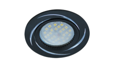 Светильник точечный литой DL3181 MR16 GU5.3 чёрный/алюм