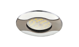 Светильник точечный литой HL029 MR16 GU5.3 чёрный хром/хром