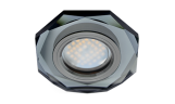 Светильник точечный DL1652 MR16 GU5.3 стекло чёрный/чёрный хром